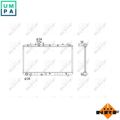 RADIATOR ENGINE COOLING 53581 FOR M15A 1.5L M16A 1.6L 4cyl - Image 1 of 4