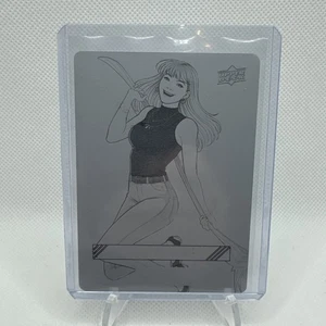 WOW! 2023-24 UD Marvel Annual-Black Printing Plate- 1 of 1 #48 Mary Jane Watson - Picture 1 of 2