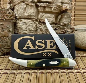 Case XX USA 2025 Sawcut Olive Bone 39235 Medium Toothpick Pocket Knife - Picture 1 of 4