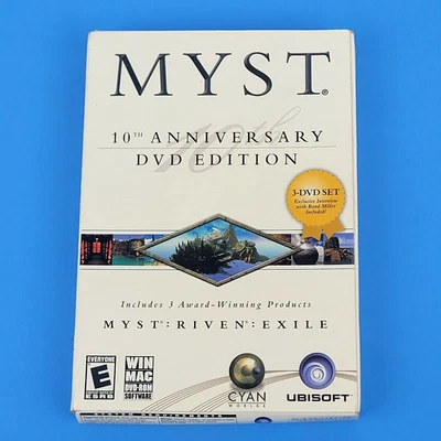 Myst 10th Anniversary DVD Edition - PC/Mac Video Game Set RIVEN : EXILE - New! - Image 1 of 4