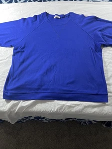 Zenana Damen Langarm Top Größe 3X royalblau 100 % Baumwolle gebraucht, in einwandfreiem Zustand - Bild 1 von 9