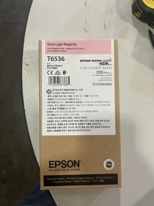 Genuine NEW EPSON T6533 Vivid Magenta HDR Ink Stylus Pro 4900 EXP:11/4/25 - Picture 1 of 1
