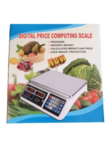 40 KG Electric Digital Price Computing LCD Scale Weight Kitchen Commercial Shop - Picture 1 of 11