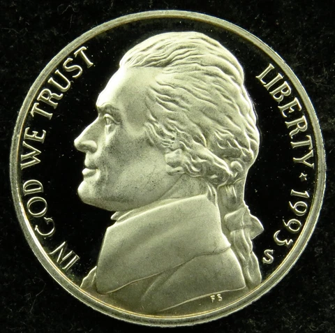 1993 S Deep cameo Proof Jefferson Nickel (C01) Cover