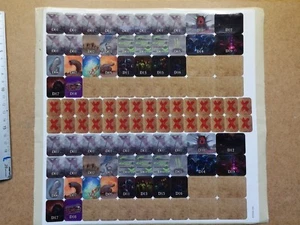 STICKERS SHEET/ PLANCHE D'AUTOCOLLANTS /THE EDGE DAWNFALL/ A - Imagen 1 de 1