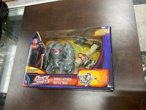 Quick Shots Man Of Steel Robot Attack Battle Pack Figures - NIB see photos - Picture 1 of 10