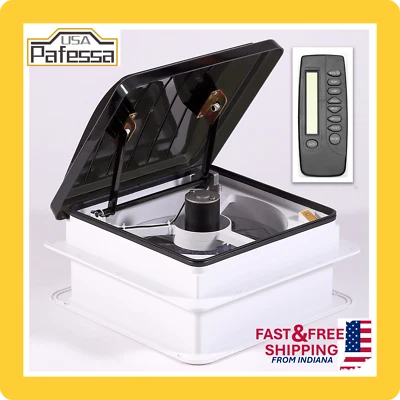 Pafessa USA 14" RV Roof Vent Fan with Rain & Temperature Systems wRemote Control - Image 1 of 4