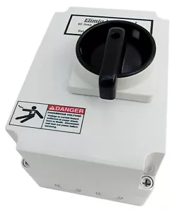 Elimia Enclosed 3 Phase Disconnect Switch DS60LC-P-UL NEMA 4X 60 Amp 60A UL 508A - Picture 1 of 5