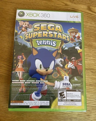 Sega Sonic Superstars Tennis Live Arcade XBOX 360 NEW FACTORY SEALED - Image 1 of 4