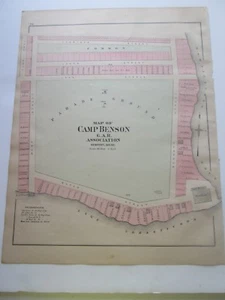 1894-95 MAPA ANTIGUO, STUART'S MAINE ATLAS, CAMPAMENTO BENSON, ASOCIACIÓN G. A. R. - Imagen 1 de 5