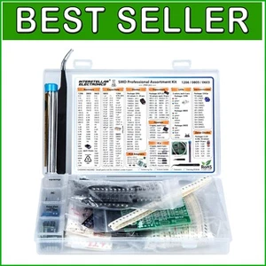 2900-Piece Assorted SMD Electronic Component Kit - Resistors, LEDs, Caps & More - Picture 1 of 4