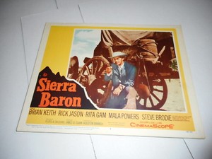 1958 MOVIE LOBBY CARD #4-2142 SIERRA BARON - BRIAN KEITH - RITA GAM