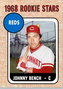 2006 Topps Rookie of the Week Cincinnati Reds Baseball Card #16 Johnny Bench 68