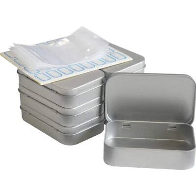 Blechdose mit Deckel, 6 Stück Kleine Metall Boxen,Metalldose Seifenbox,Multi ... - Bild 1 von 4