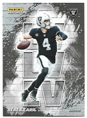 Derek Carr Panini Instant My City #MC17 SP /1130 Raiders - Image 1 of 2