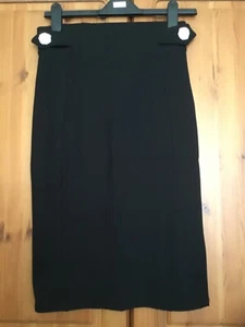 Women’s NEXT Black Ponte Pencil Skirt Size 8 - Picture 1 of 9