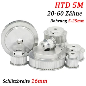 HTD 5M Zahnriemenscheibe BF-Typ 20-60 Zähne 5mm-25mm Bohrung, für 15mm Breite - Picture 1 of 29