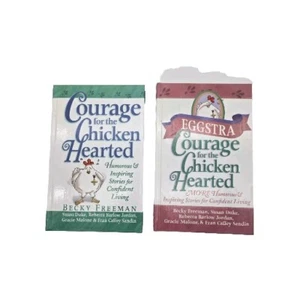 Courage for the Chicken Hearted & Eggstra Courage HB Guidepost Short Stories - Picture 1 of 12