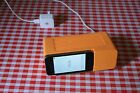 Areaware Alarm Dock Orange Resin Jonas Damon Iphone 3, 4, 4S Ipod Touch