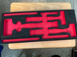 Snap-on Tools NEW RED FOAM ORGANIZER for 3pc Soft Face Hammer Set FMHBFE02BR - Foto 1 di 13