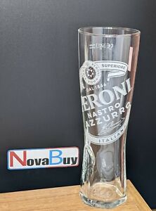 2 Pub TWO PERONI NASTRO AZZURRO  LAGER BEER PINT Glasses  NEW  Home Bar