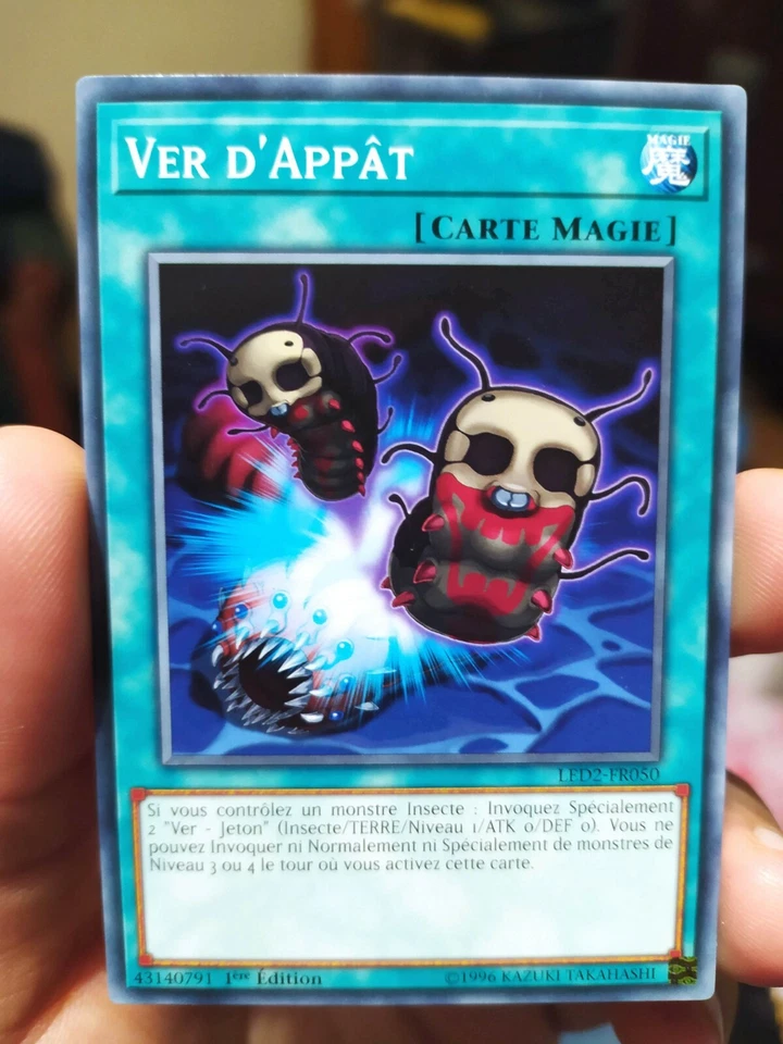 Yu Gi Oh - Worm Bait - LED2-FR050 - Common - Near Mint - 1st Edition - French - Image 1 of 1