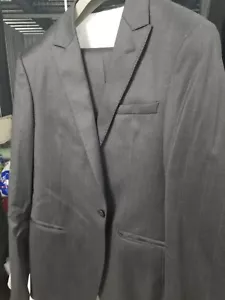 Xlent Emporio Armani *Supreme* Wool & Silk Grey Weave Suit Trim 38 R - Picture 1 of 11