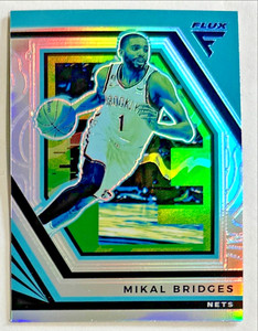 2022-23 Flux NBA Mikal Bridges Silver Prizm Brooklyn Nets Villanova Wildcats #72