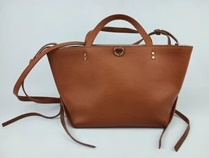 Chloe Brown Sense Small Crossbody Calfskin Leather Tote Bag - Picture 1 of 10