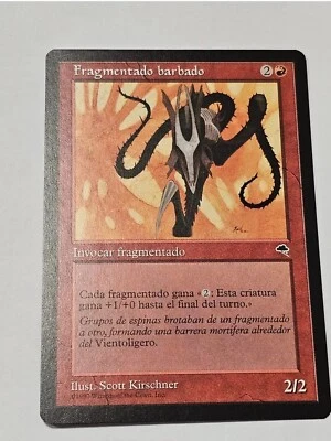 Barbed Sliver●TEMPEST●MTG●1997●SPANISH●UNCOMMON●NEAR MINT●18016 - Image 1 of 2