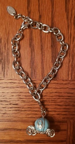 COACH BRACCIALE DISNEY MOVIE REWARDS CENERENTOLA SMALTO BLU ZUCCA ALLENATORE CHARM NUOVO