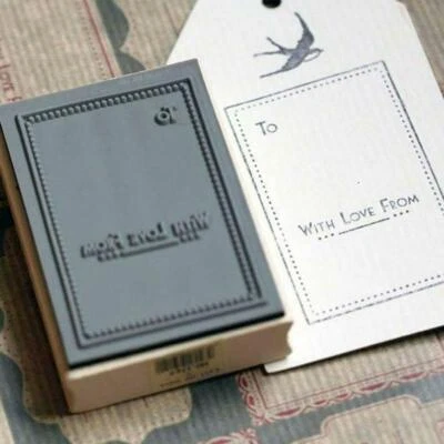 Rubber Stamp - To ... With Love From Stamp - Wooden Rubber Craft Stamp - Image 1 of 3