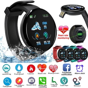 Bluetooth Smart Watch Blood Pressure Heart Rate Monitor Sport Tracker Phone Mate