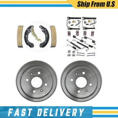 Se adapta a Chevrolet Spark 2013-2015 tambores traseros zapatas de freno y kit de resorte de herrajes Foto 1 de 4