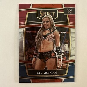 Liv Morgan - 2022 SELECT WWE CONCOURSE BASE CARD #44 Red White Blue Retail Prizm