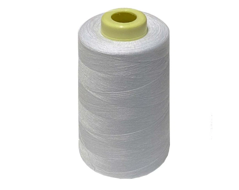 10 SPOOL WHITE Spun Polyester Quilting Serger Sewing Thread #651,6000 YARD EACH - Image 1 of 1