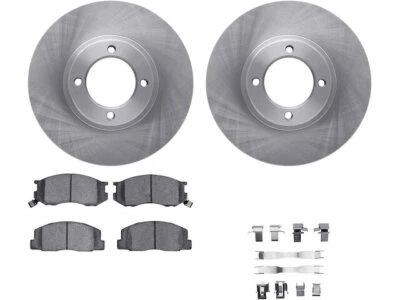 Kit de pastillas de freno y rotor delantero fricción dinámica 26245JT para Toyota Van Wagon 1988 Foto 1 de 2