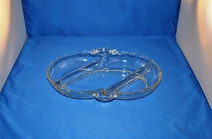 FOSTORIA GLASS CENTURY 3 PART RELISH BOWL - Picture 1 of 1