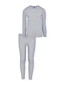 Athletic Works Girls Long Sleeve Top and Pant Thermal Underwear Set Grey Size XS - Picture 1 of 3