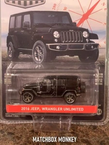 Greenlight 70th Anniversary 2016 Jeep Wrangler Unlimited Black 4 Door JK NEW - Picture 1 of 3