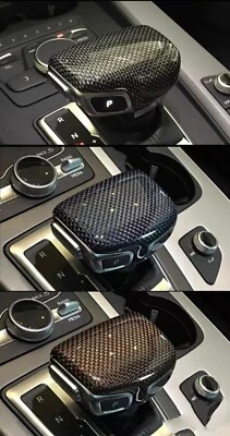 For Audi A6 S6 RS6 2019-24 Carbon Fiber Shift Knob Cover Replaceab - Image 1 of 4