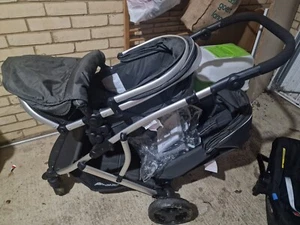 Hauck Duett 2 Tandem Pushchair Black Double Stroller for Baby - USED - Picture 1 of 4