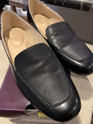 Zapatos Gloria Vanderbilt Negros Peeble Zapatos sin cordones de espuma viscoelástica Talla 9 M Mujeres Foto 1 de 4
