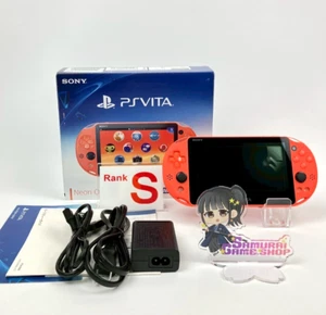PS Vita PCH-2000 Neon Orange Console S Rank Box Sony PlayStation 1Day Ship 043 - Picture 1 of 16