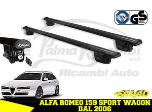 IRON120+SM02 BARRE PORTATUTTO FARAD NERE ALFA ROMEO 159 SW DAL 2006 - Imagen 1 de 1