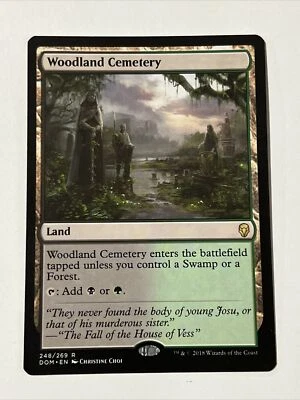 Woodland Cemetery - Magic the Gathering MTG - Dominaria - LP - Image 1 of 2
