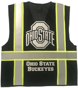 OHIO STATE BUCKEYES REFLECTIVE SAFETY VEST W/REFLECTIVE LOGO  - Picture 1 of 2