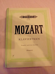 alte Noten W.A. Mozart Klaviertrios Edition Peters Nr. 193a Marguerre - Bild 1 von 4