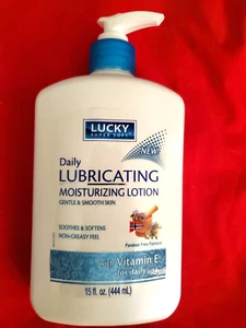 2 PACK LUCKY LUBRICANTING MOISTURIZING LOTION GENTLE &SMOOTH SKIN WITH VITAMIN E - Picture 1 of 4