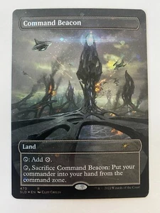 MTG Command Beacon (470) *GALAXY FOIL* Secret Lair: Totally Spaced Out MT/NM - Picture 1 of 11